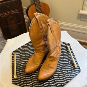 Vintage Polo Western by Ralph Lauren Tan Cowboy Boots